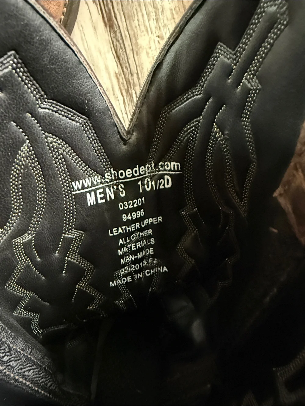 🌟Laredo 🌟Brown Embroidered Leather Cowboy Men Boots, 10.5 D